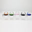 Glass bowl with color round handle for 14 mm Pack of 3