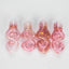 2.5" Pink Gold fumed Glass Twist Pipe Pack of 4