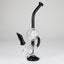 10" Dab Rig Recycler M14 - Black and Clear