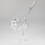 Skull Bent Glass Oil Pipe – 6.5" Curved Clear Burner Pipe