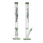 Johnny Green | 24″ 9mm Straight Tube with Grid Percolator Slide – Green (MJG-015)