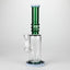11" Colour Tube Glass Bong with Water Diffuser | 14mm Bowl Joint | Stemless Design