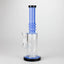 11" Colour Tube Glass Bong with Water Diffuser | 14mm Bowl Joint | Stemless Design