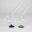 6" Stand Oil Burner Pipe – 2-Pack | Durable Glass, Assorted Colors