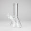 8" Electroplate Glass Beaker Bong – 5mm Thick | Ice Catcher | 3-Piece Set