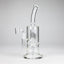 9" 2-in-1 Color accented Glass Dag Rig with Percolator