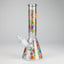 10″ Flower Design Glass Beaker Bong