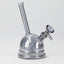 7" Solid Color Electroplate Glass Bubbler