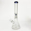 16" Color-Accented Glass Water Bong with Percolator.