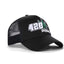 High-Crown 5-Panel “420” Embroidered Cap - Black