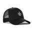High-Crown 5-Panel Mesh Trucker Cap-Black