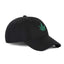 Low-Crown 6-Panel Embroidered Leaf Cap-Black