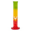 10" Rasta Colored Cylindrical Medium Glass Bong