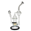 Pure Glass | 9" Infinity Recycler 10mm - Flower and Dab