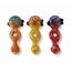 5” Artistic Double Glass Hand Pipe-Assorted Color