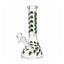 10" Glow-in-the-Dark Floral Beaker Bong