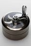 3 parts aluminum herb grinder with handle