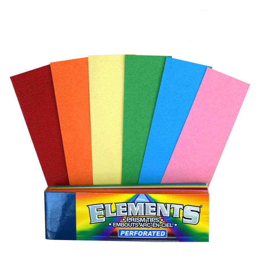 ELEMENTS | Rainbow Prism Perforated Tips-Box of 50