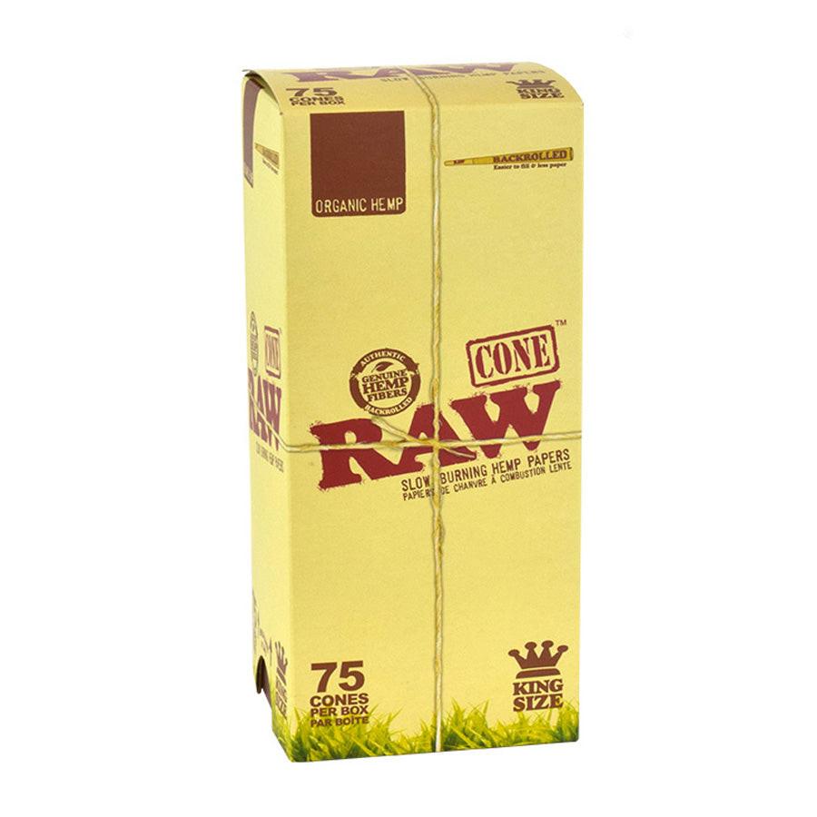 RAW | Organic Pre-Rolled Cones – King Size (75 Cones/Box) Main image