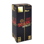 RAW | Black King Size Pre-Rolled Cones – 75 Pack