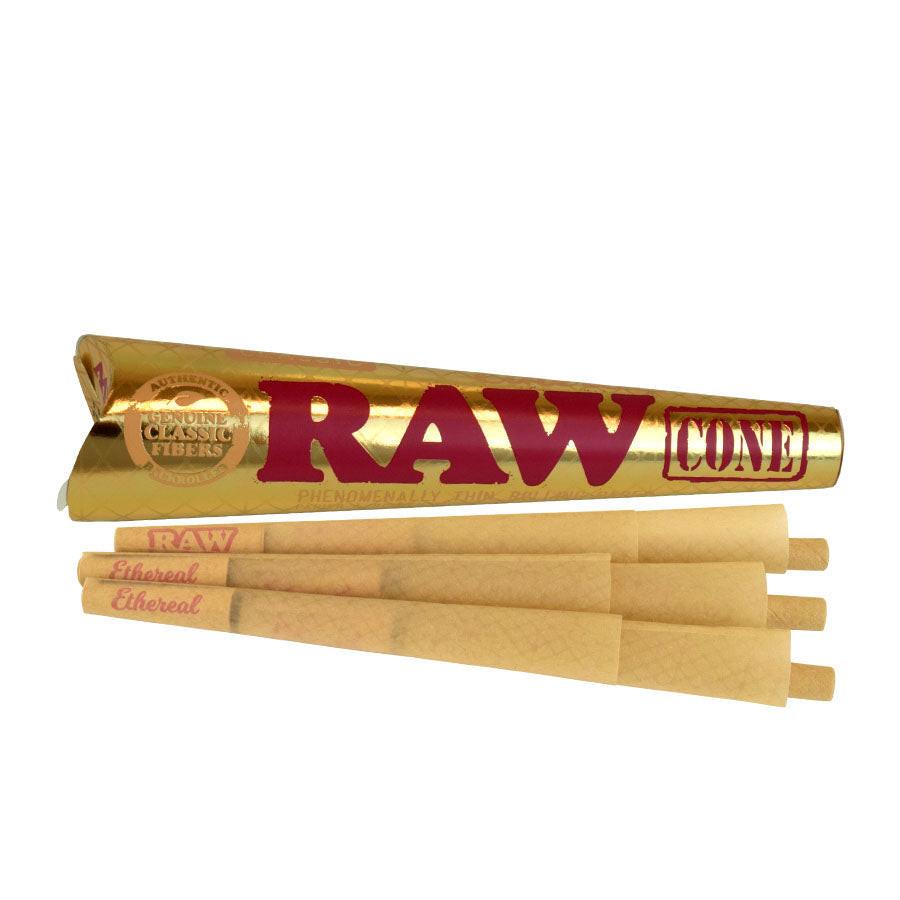 RAW | Ethereal 1 1/4 Size Unrefined Pre-Rolled Cones – 6 Pack (Box of 32) Secondary image