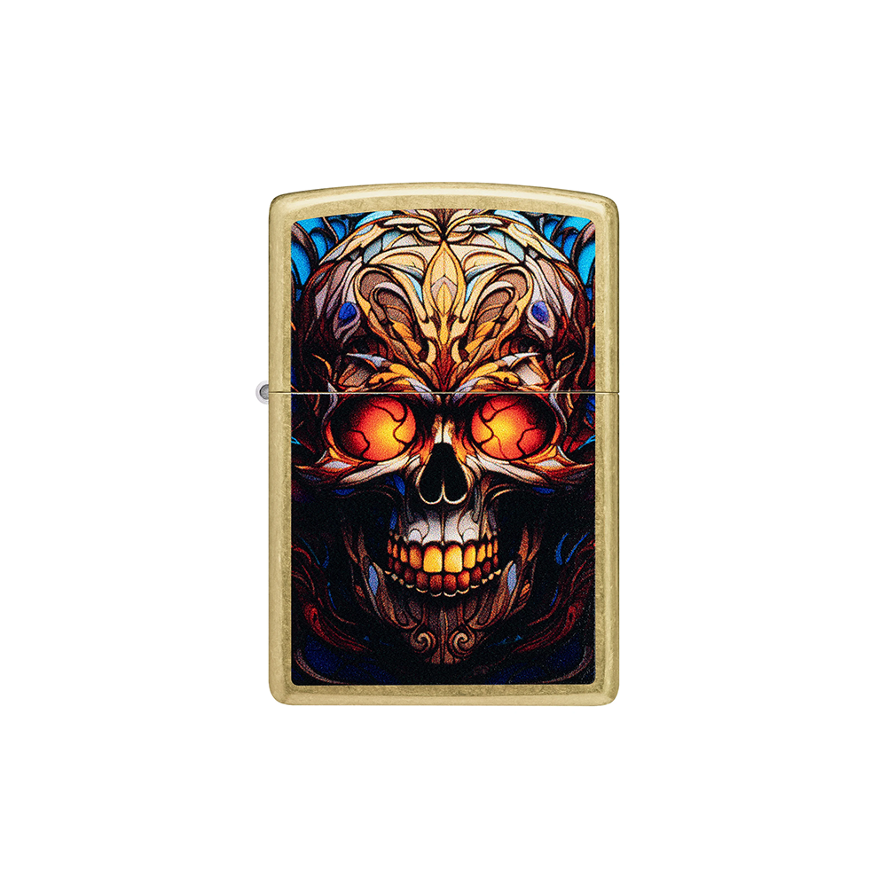 Zippo 46715 Stained Glass Skull Design Main image