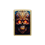 Zippo 46715 Stained Glass Skull Design
