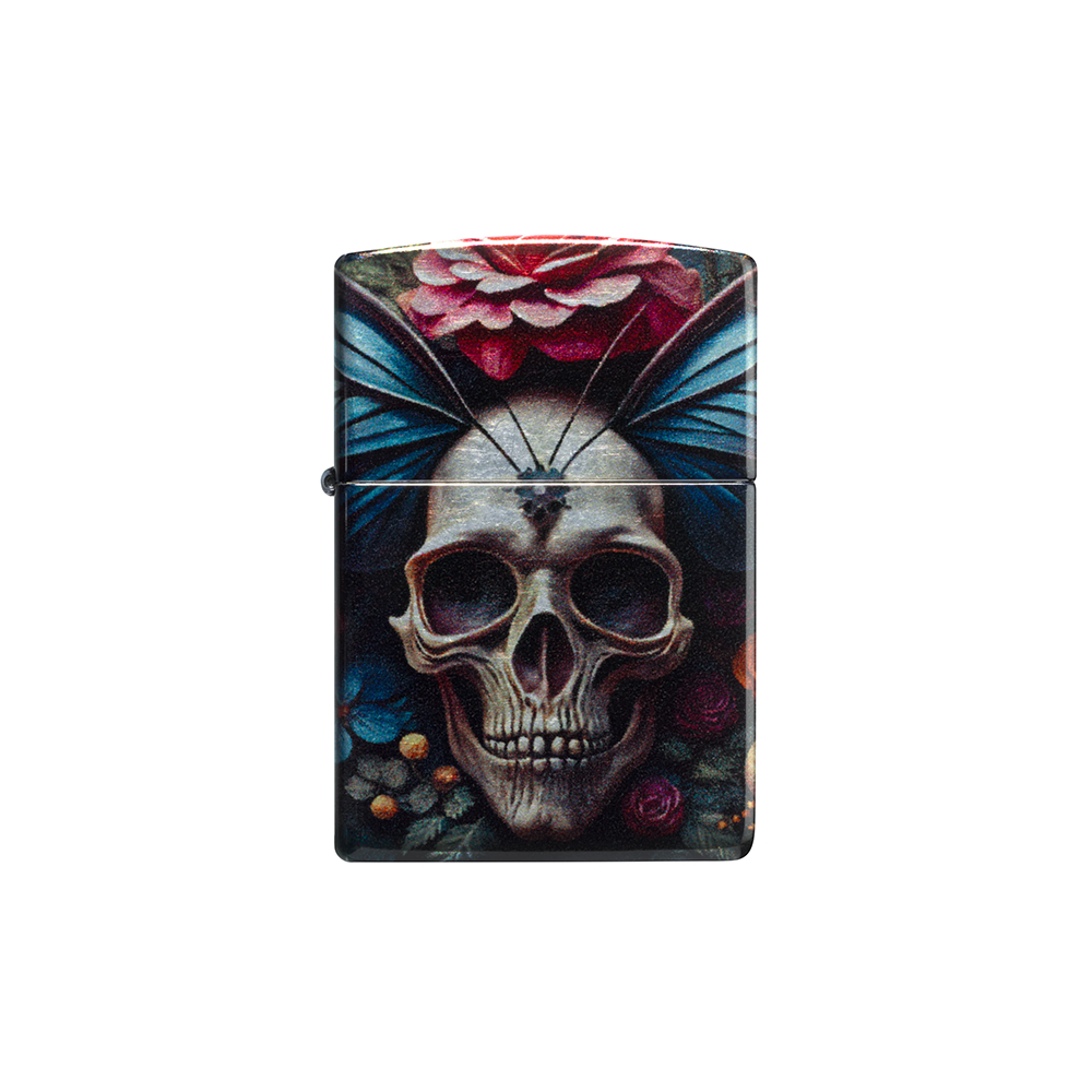 Zippo 46848 Butterfly Floral Skull Flower Main image
