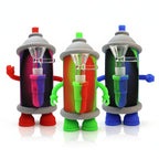 6″ Colorful Silicone Pipe with 14mm Glass Bowl [SMKZ162]