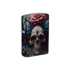 Zippo 46848 Butterfly Floral Skull Flower