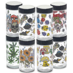 180ml Glass Storage Jar with Sticker Design – Compact & Stylish [SMKZ-145]