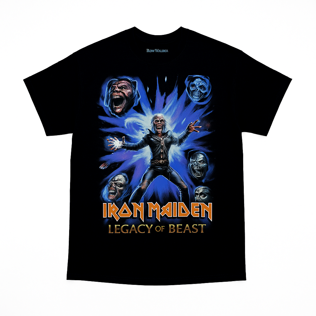 Iron Maiden | “Legacy of the Beast” Short Sleeve Men’s Black T-Shirt – Officially Licensed Rock Band Tee Main image
