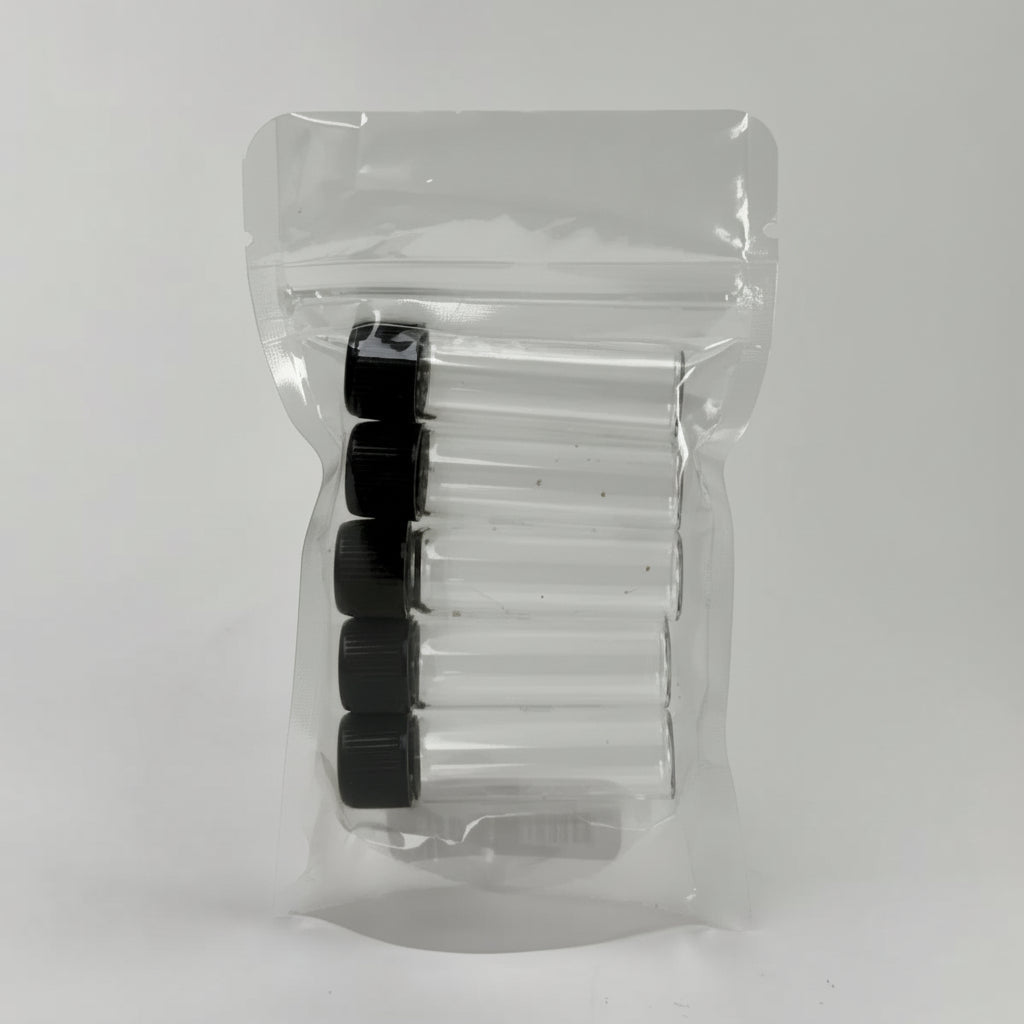 10 ml 5-Piece Glass Vials Main image