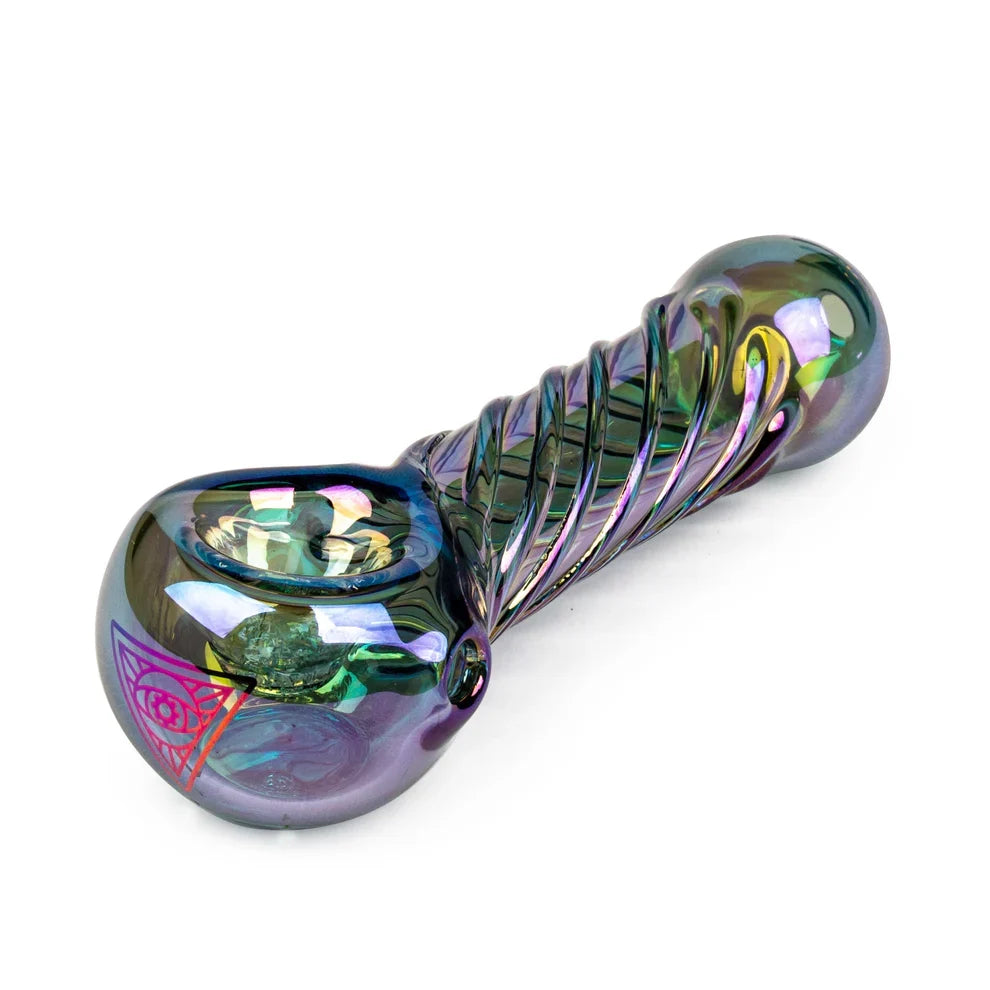 Red Eye Tek® | 4" Metallic Terminator Finish Twister Hand Pipe Secondary image