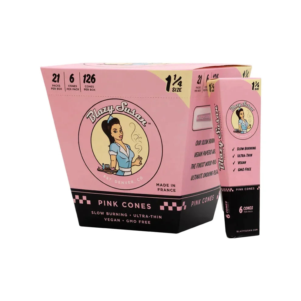 Blazy Susan | Pink 1-1/4 Cones Box of 21 Main image