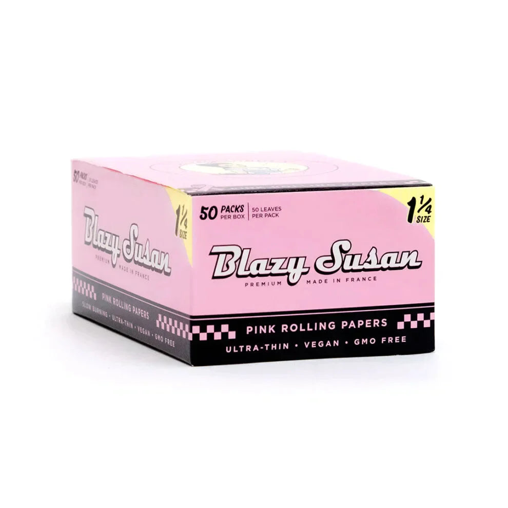 Blazy Susan | Pink 1-1/4 Rolling paper box of 50 Main image