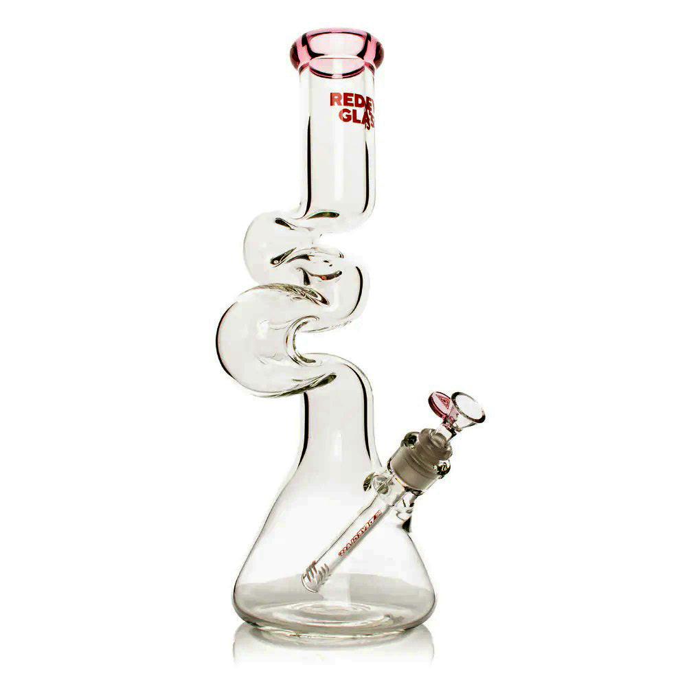 Red Eye Glass® | 16" 7mm Thick Loop-D-Loop Water Pipe [REG184]