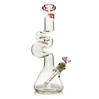 Red Eye Glass® | 16" 7mm Thick Loop-D-Loop Water Pipe [REG184]