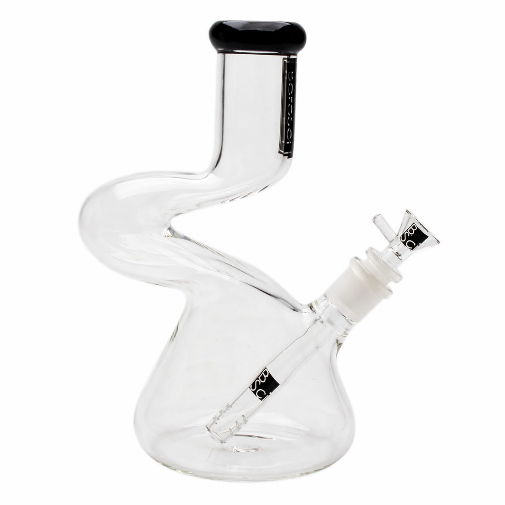 BoroSci | 9" Loop Beaker Glass Bong (Black) Secondary image