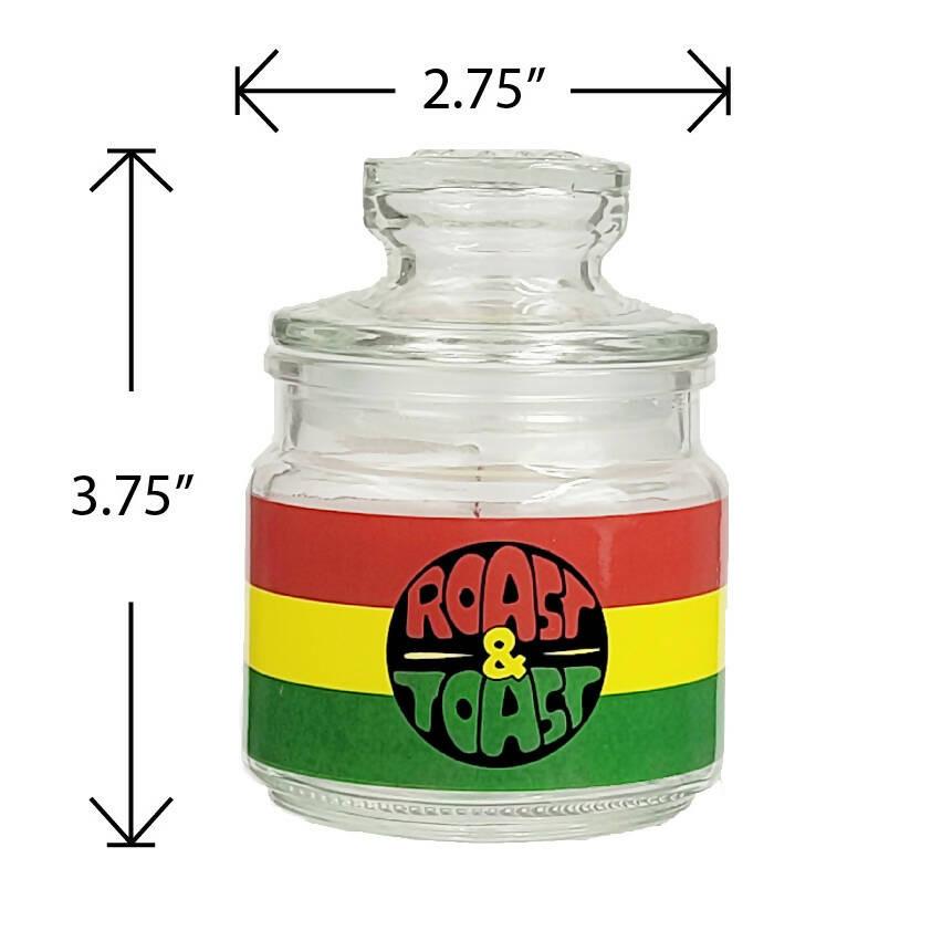 ASHTRAY SET WITH STASH JAR - VINTAGE ROAST & TOAST