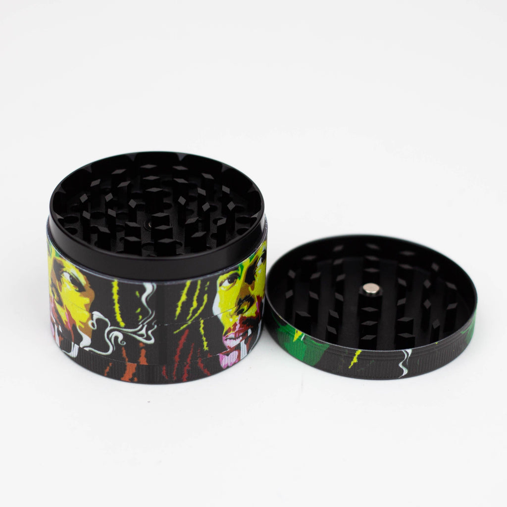 GENIE 4 parts 63 mm Rasta man metal grinder Box of 6 [SSP057]