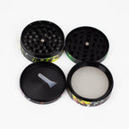GENIE 4 parts 63 mm Rasta man metal grinder Box of 6 [SSP057]