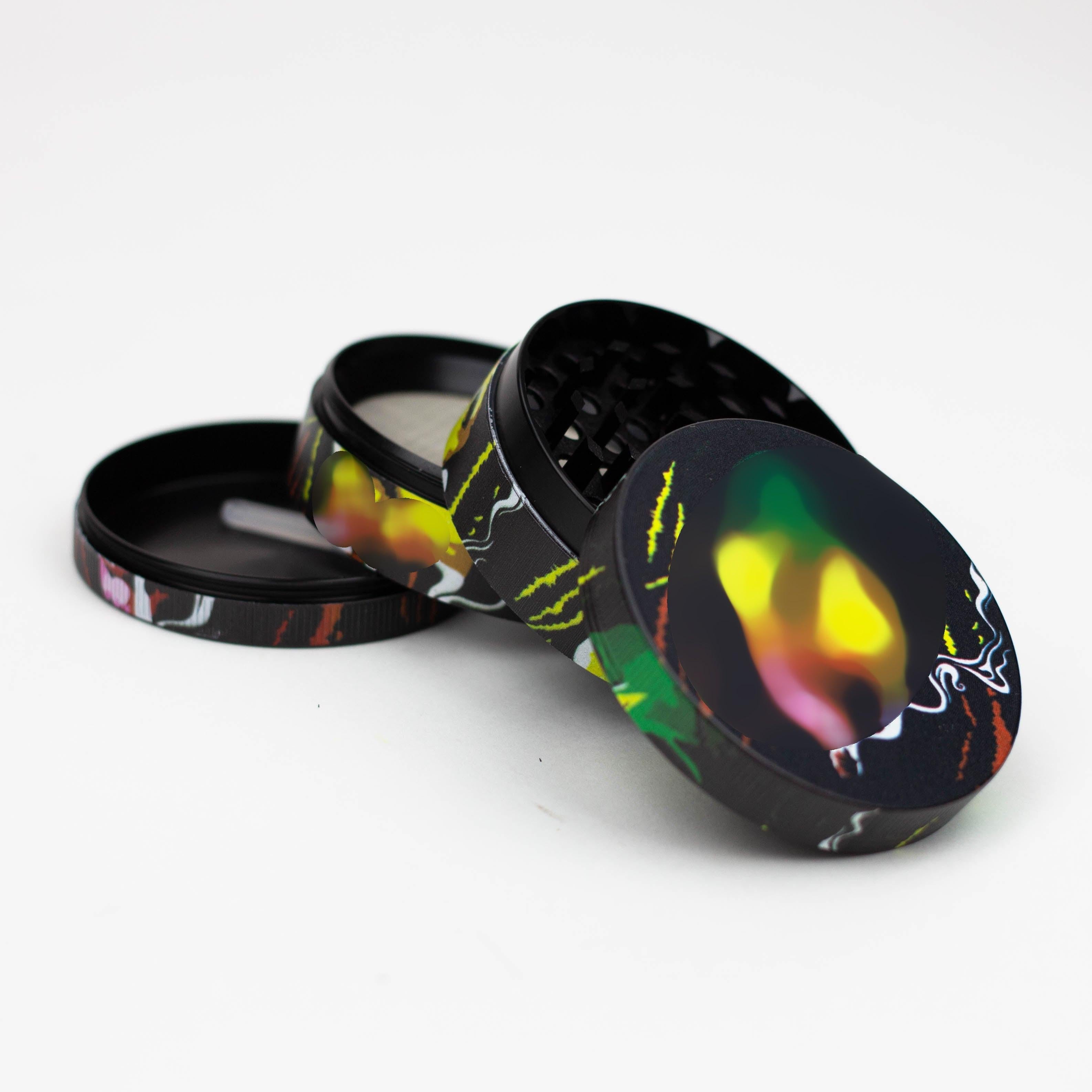 GENIE 4 parts 63 mm Rasta man metal grinder Box of 6 [SSP057] Secondary image