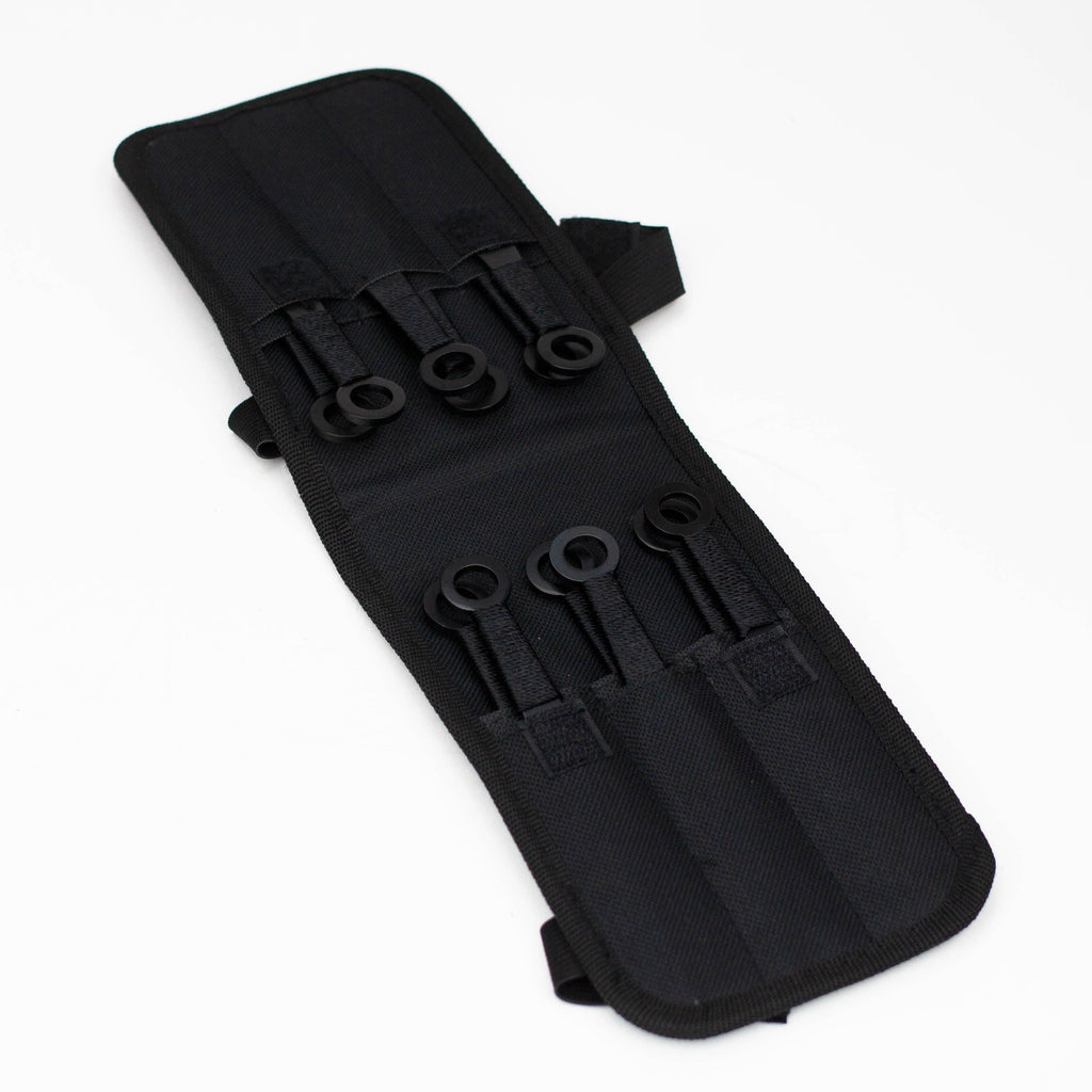 6" Black Throwing Knives with Black Handle & Sheath [6233]