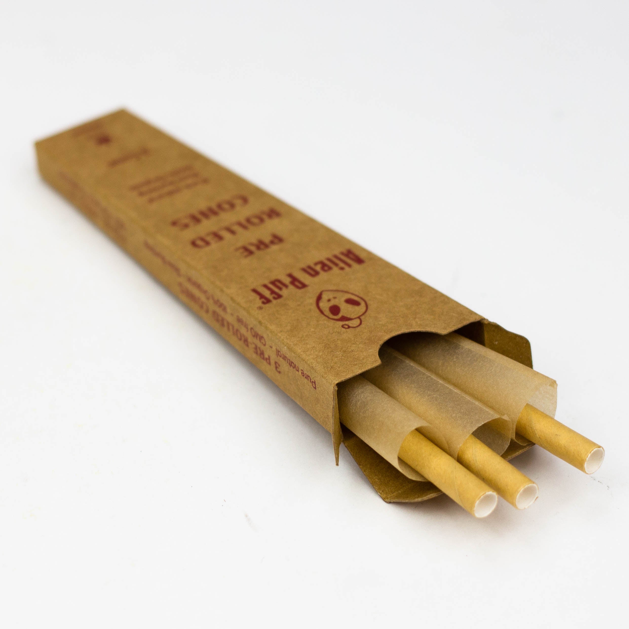 Alien Puff – king size Natural organic Gum slow Burning hemp paper pre-rolled cones [HP2502-AP] - 24 packs Secondary image