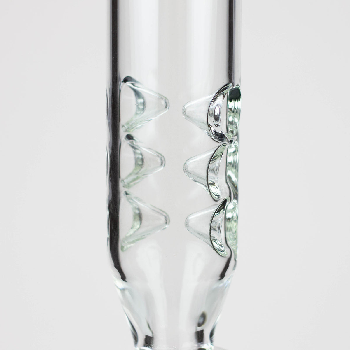21" H2O Double ring glass water bong [H2O-24]