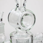 21" H2O Double ring glass water bong [H2O-24]