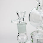 21" H2O Double ring glass water bong [H2O-24]