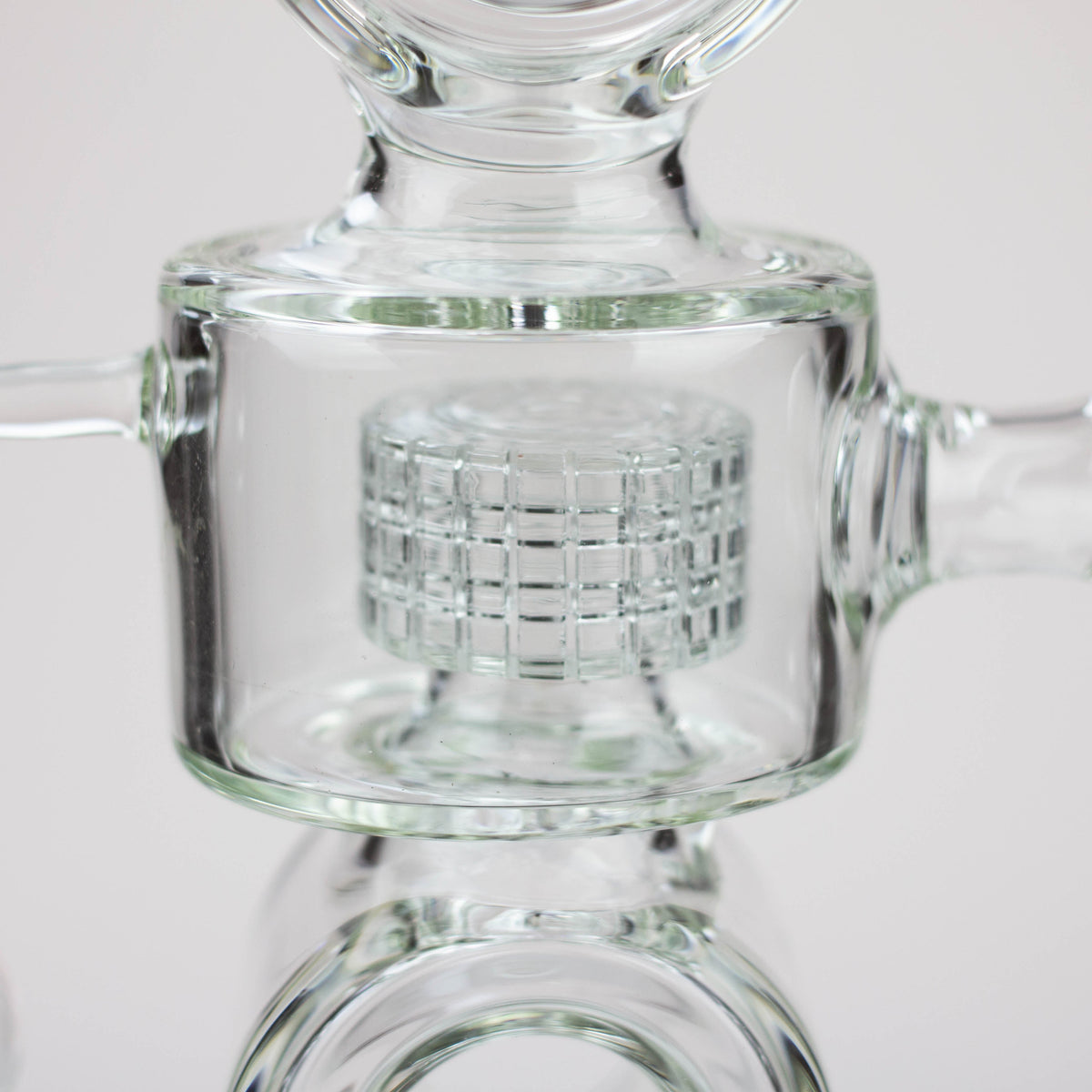 21" H2O Double ring glass water bong [H2O-24]