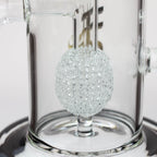 21" H2O Double ring glass water bong [H2O-24]